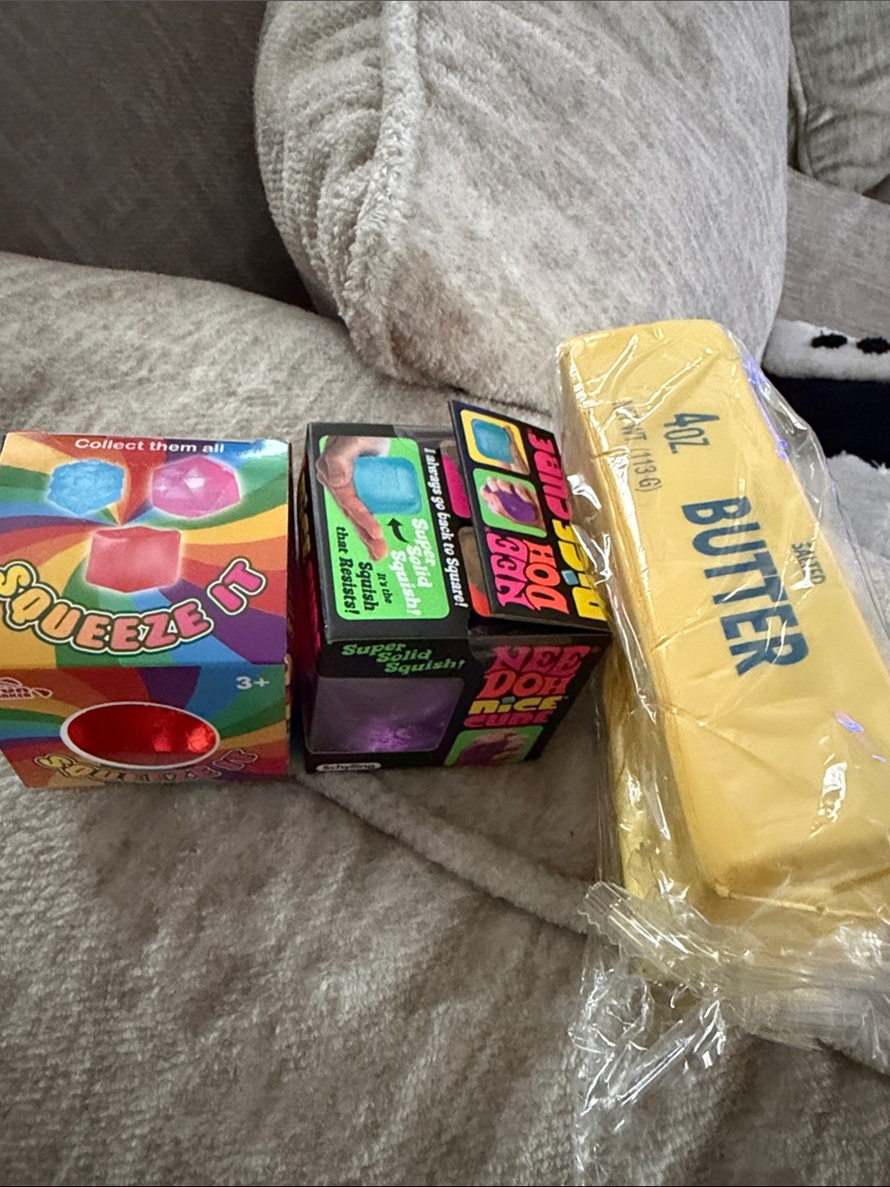 Yellow Butter Toy Squeeze & Squish Party Favors